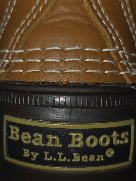 LL Bean Duck Boots 175051 Mens Size 9M Tan Brown Lace Waterproof  Rain Boots main image 6
